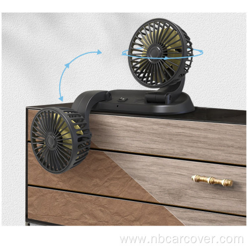 Mounted Double Head Rotary Fan Car Cooling Fan